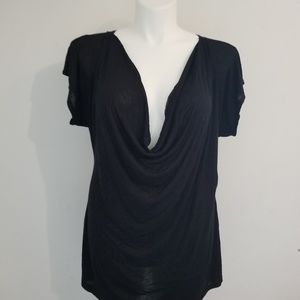 Size 2 2X 18 20 Black Ripped look Torrid Top